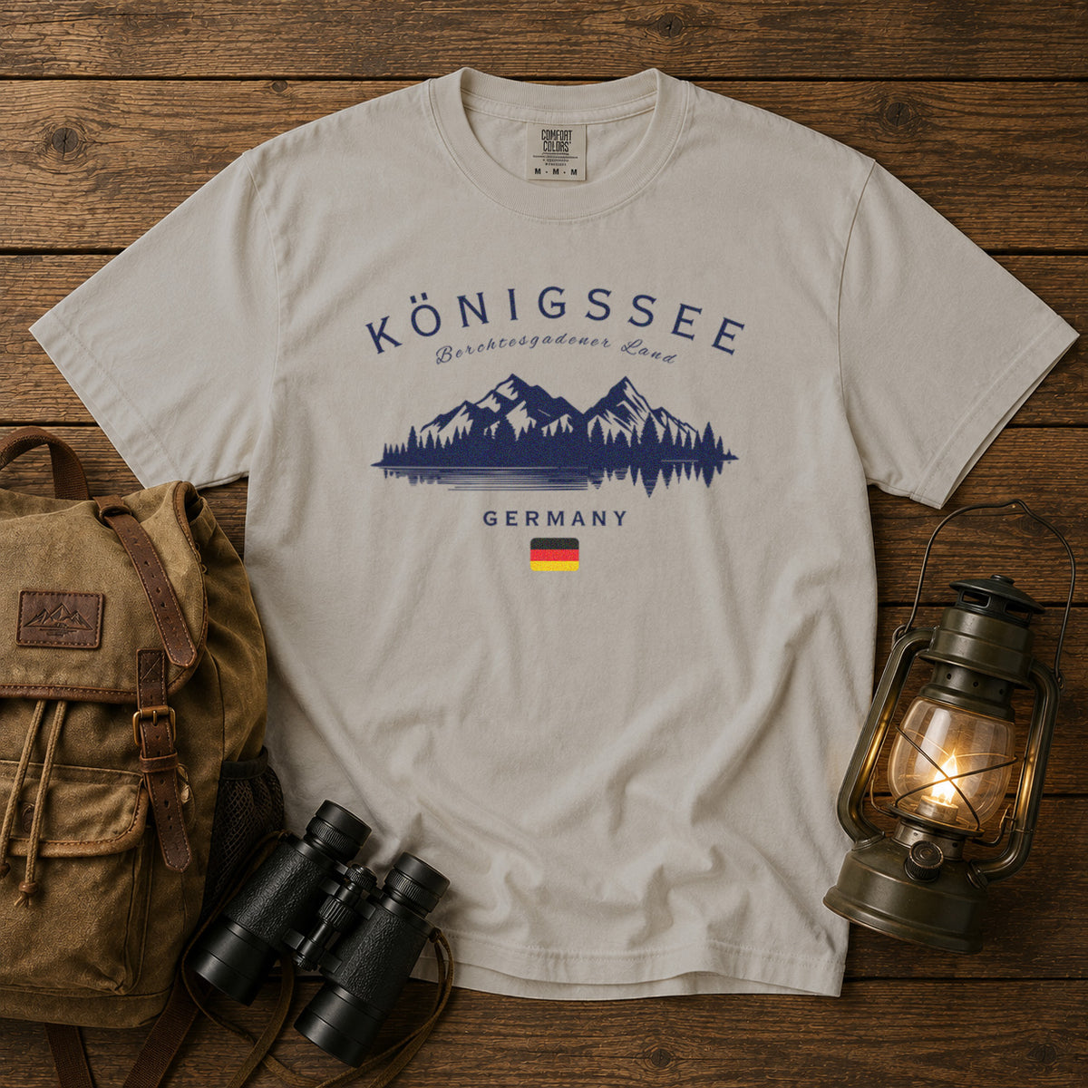 Königssee T-Shirt in Ivory - roamstride graphic tee
