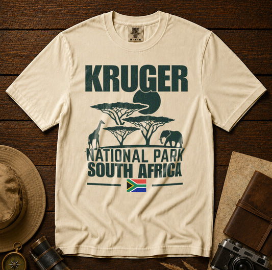 Kruger National Park T-Shirt in Ivory - roamstride graphic tee