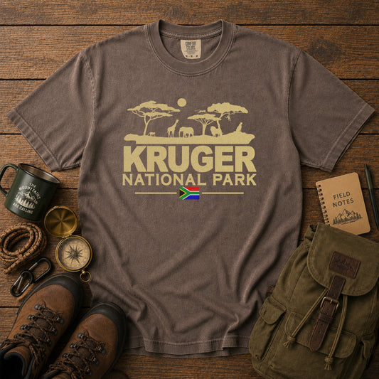 Kruger National Park T-Shirt in Espresso - roamstride graphic tee