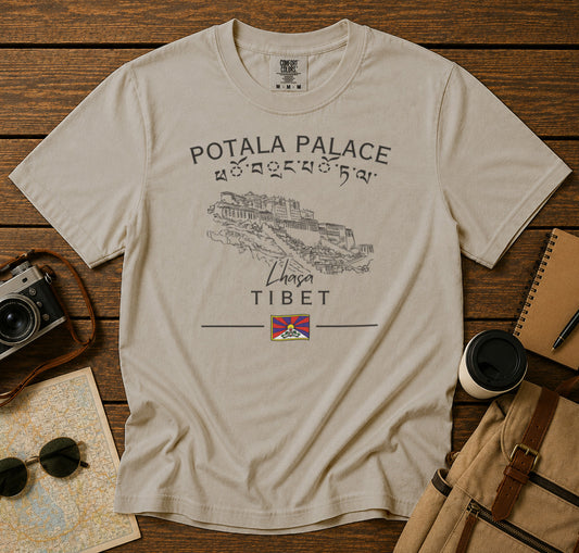 Lhasa Tibet China T-Shirt in Ivory - roamstride graphic tee