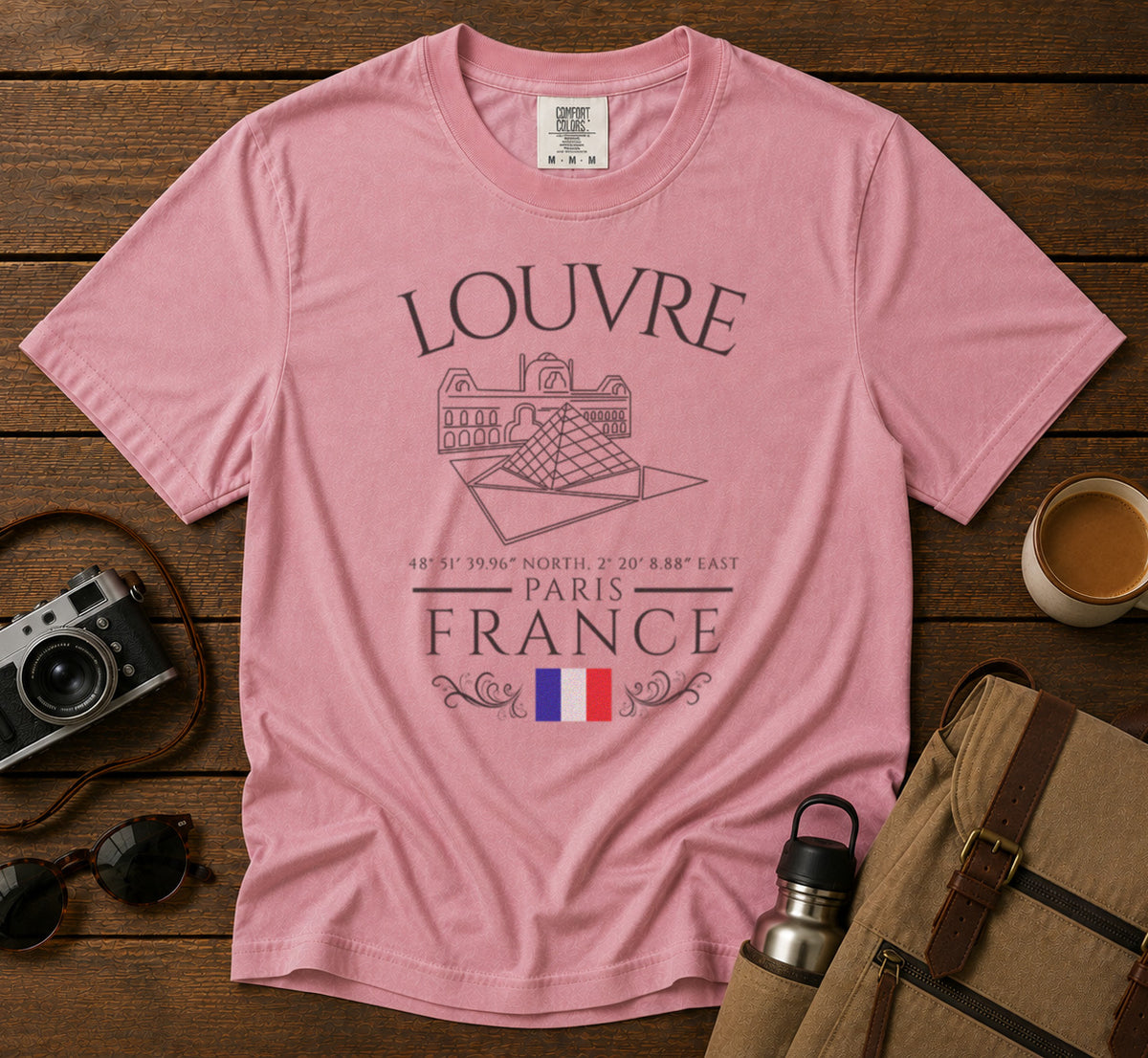 Louvre T-Shirt in Blossom - roamstride graphic tee