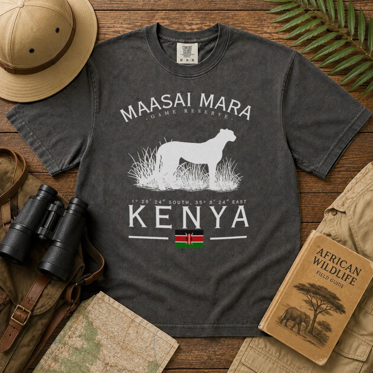 Maasai Mara T-Shirt in Pepper - roamstride graphic tee