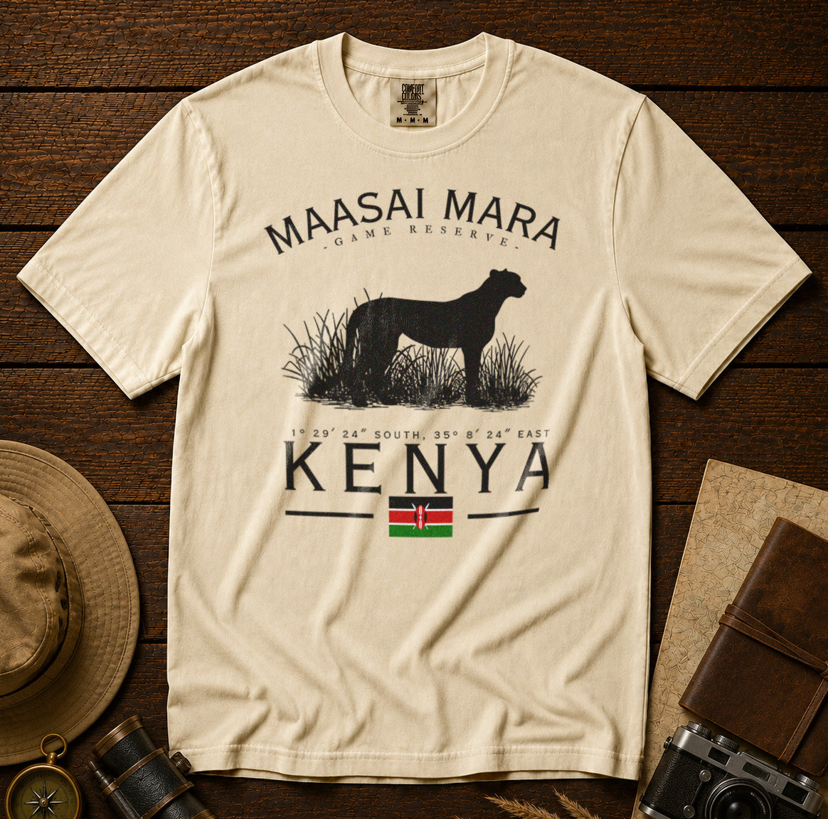 Maasai Mara T-Shirt in Ivory - roamstride graphic tee