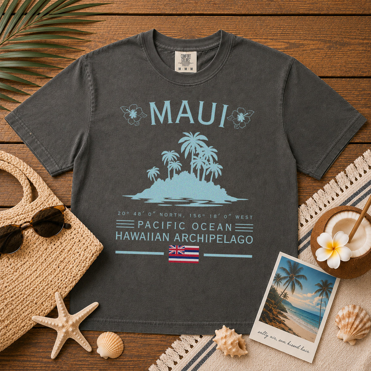 Maui T-Shirt in Pepper - roamstride graphic tee