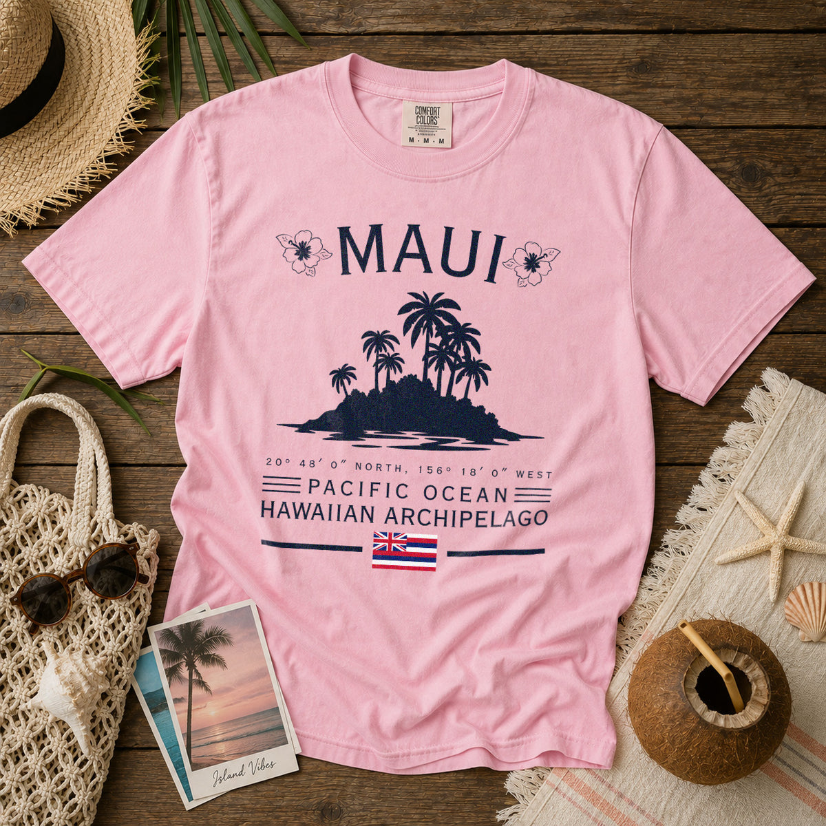 Maui T-Shirt in Blossom - roamstride graphic tee
