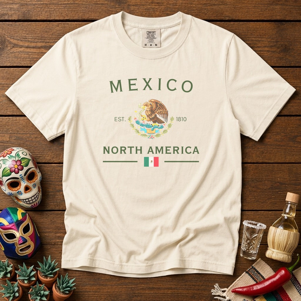 Mexico Coat of Arms T-Shirt in Ivory - roamstride graphic tee