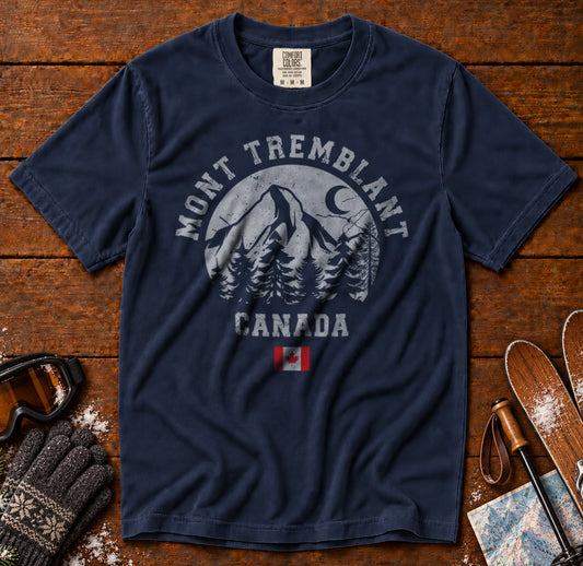 Mont Tremblant T-Shirt in Navy - roamstride graphic tee