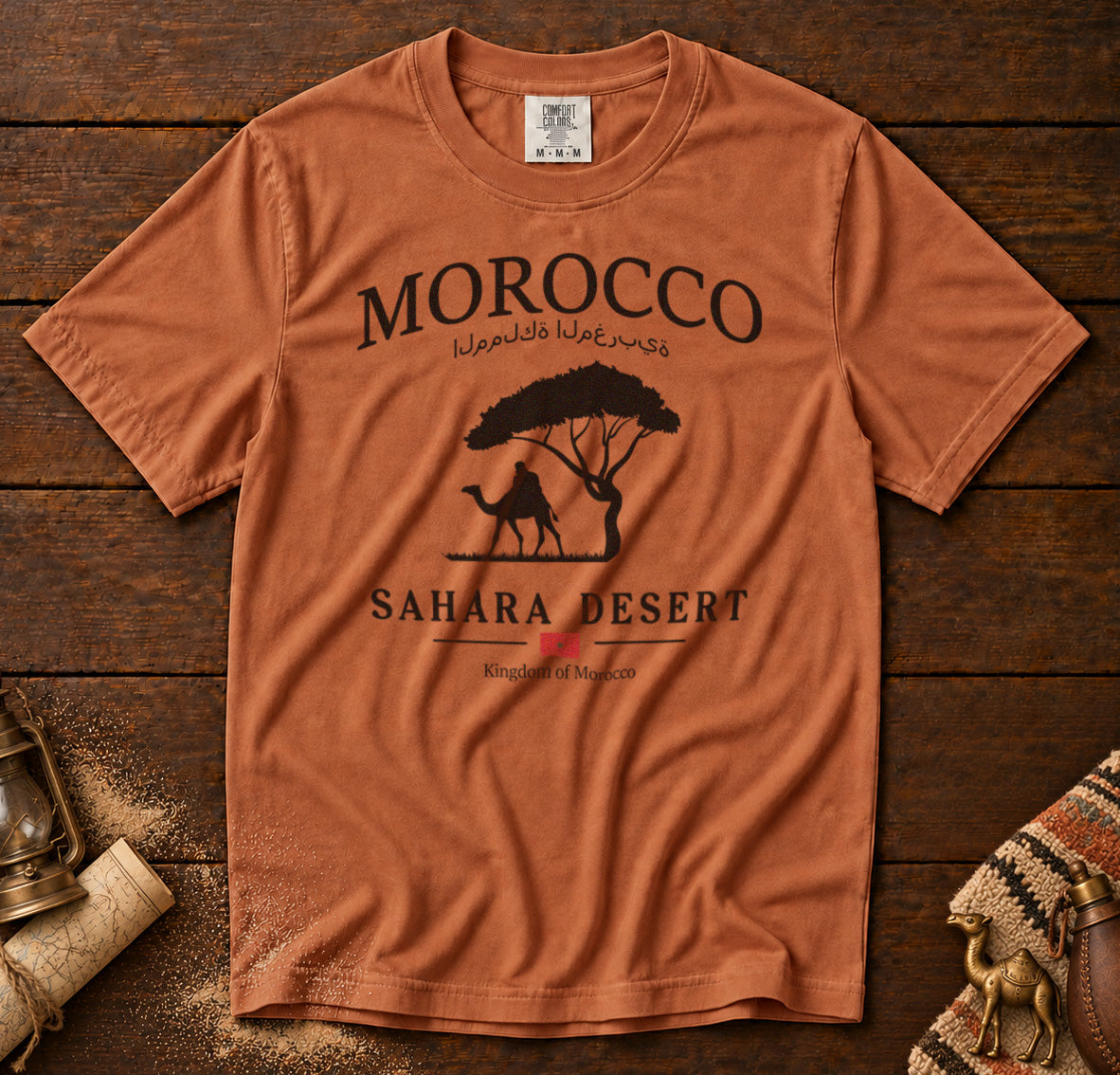 Morocco T-Shirt in Yam - roamstride graphic tee