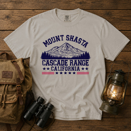 Mount Shasta T-Shirt in Ivory - roamstride graphic tee
