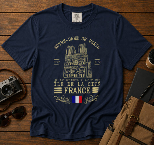 Notre Dame T-Shirt in Navy - roamstride graphic tee