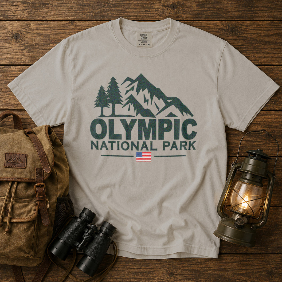 Olympic National Park T-Shirt in Ivory - roamstride graphic tee