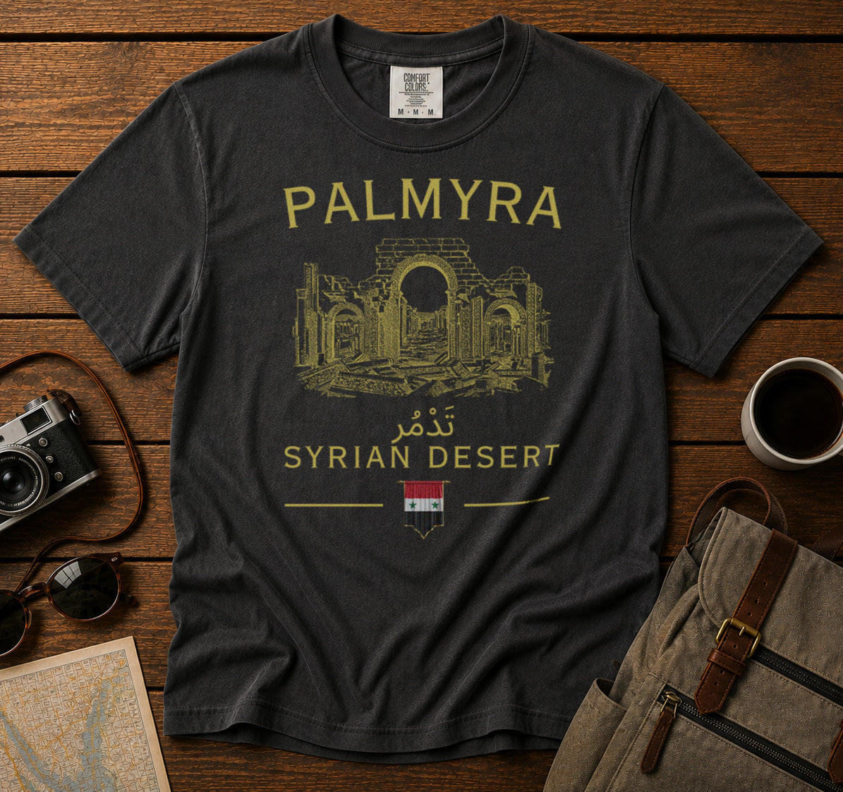 Palmyra T-Shirt in Pepper - roamstride graphic tee