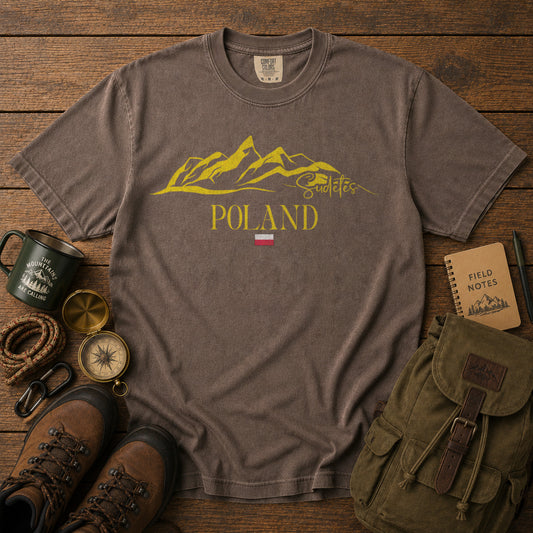Poland Sudetes T-Shirt in Espresso - roamstride graphic tee