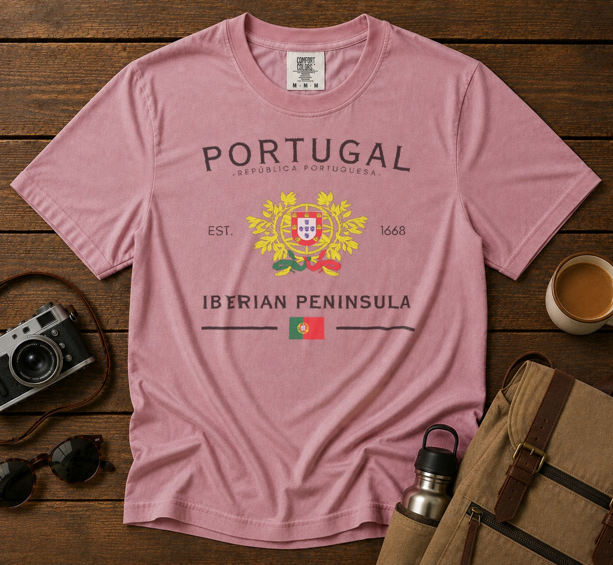 Portugal T-Shirt in Blossom - roamstride graphic tee
