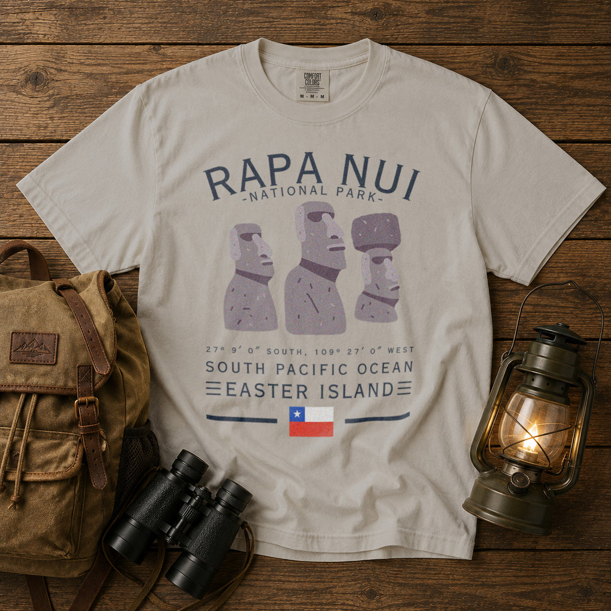 Rapa Nui National Park T-Shirt in Ivory - roamstride graphic tee