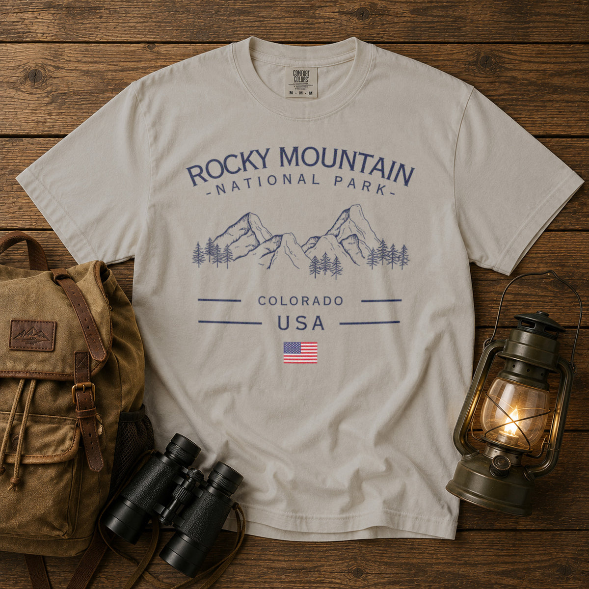 Rocky Mountain National Park Colorado T-Shirt in Ivory - roamstride graphic tee