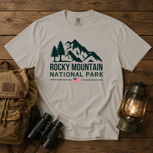 Rocky Mountain National Park T-Shirt in Ivory - roamstride graphic tee