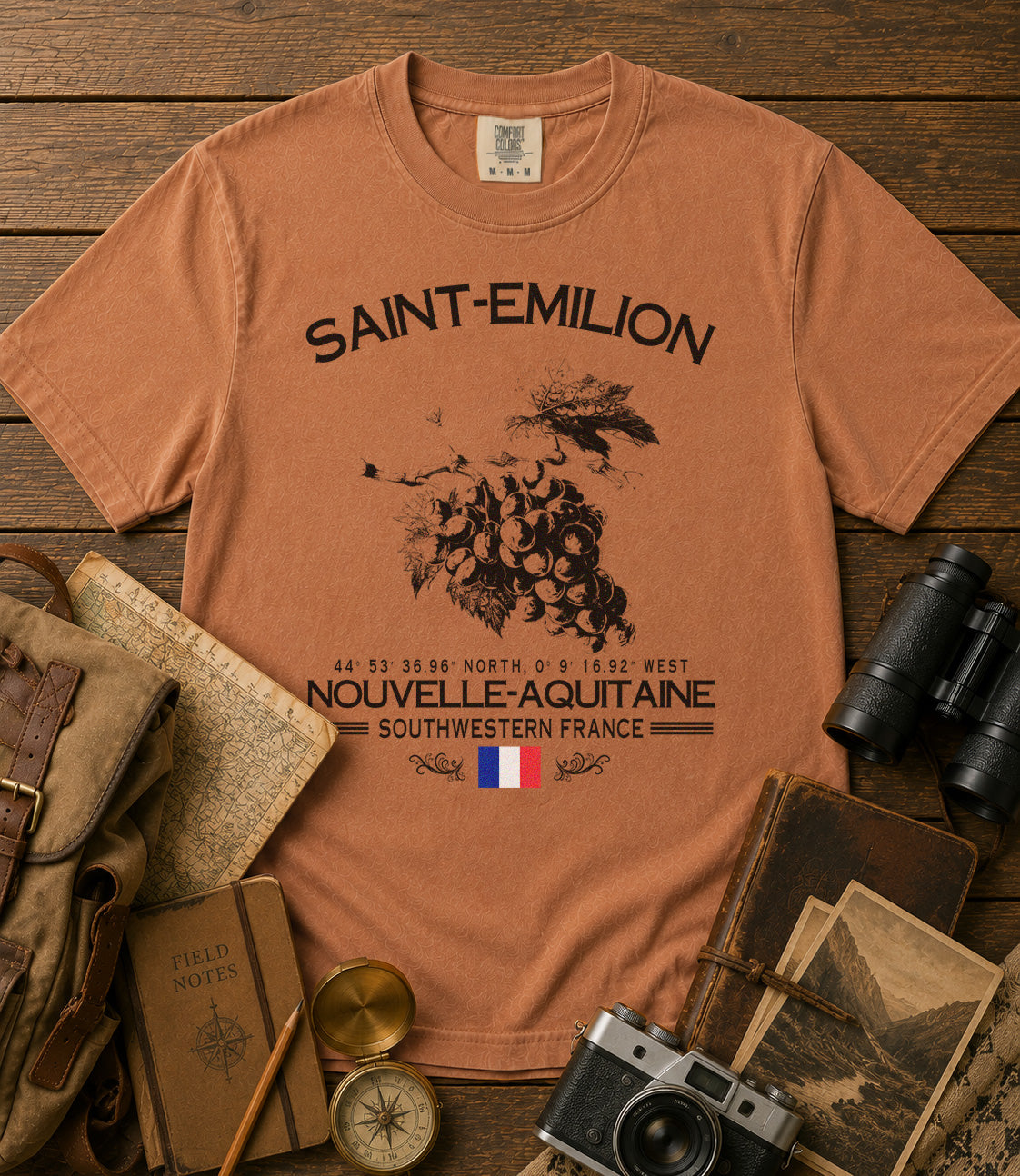 Saint-Émilion T-Shirt in Yam - roamstride graphic tee