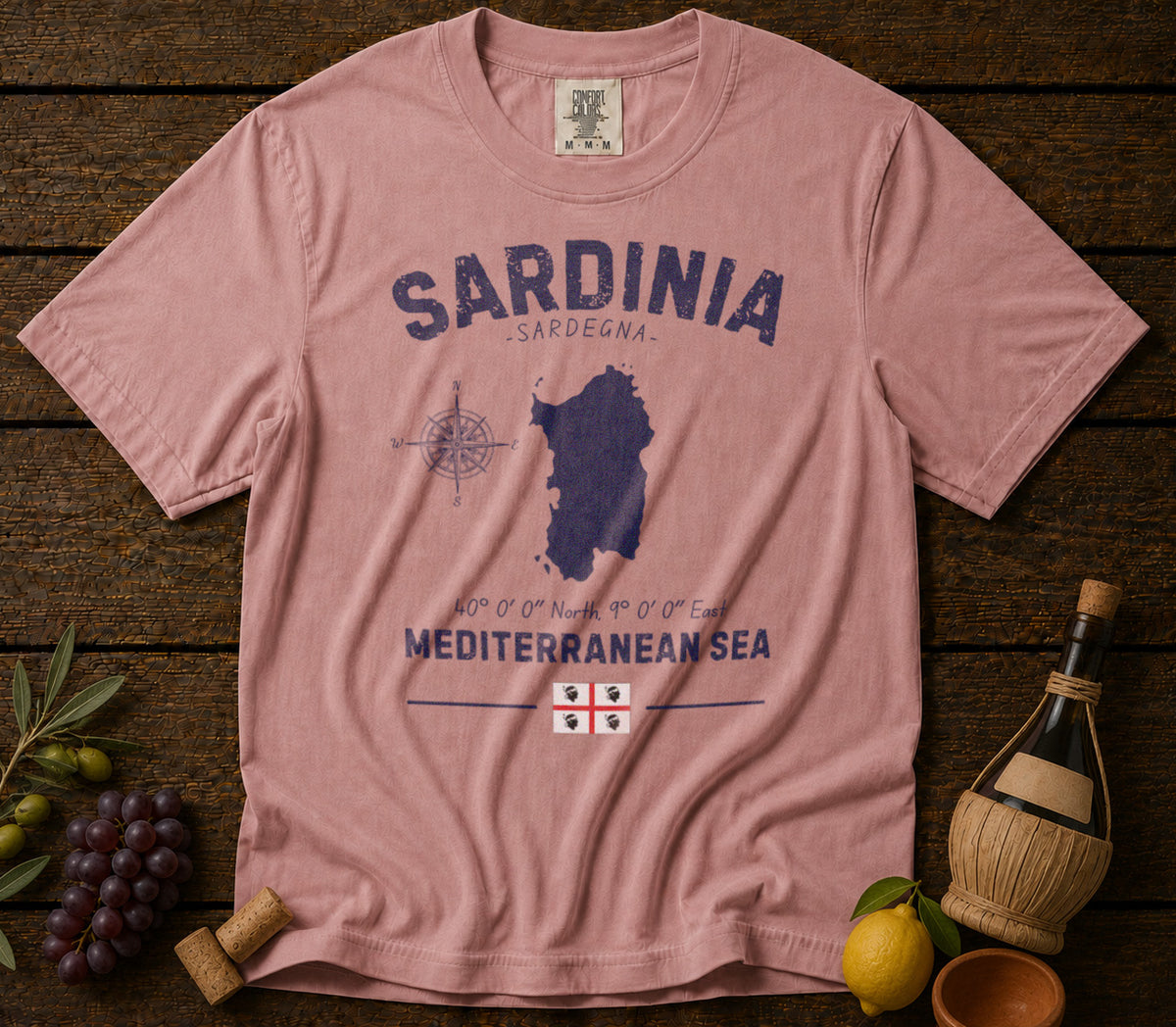 Sardinia T-Shirt in Blossom - roamstride graphic tee