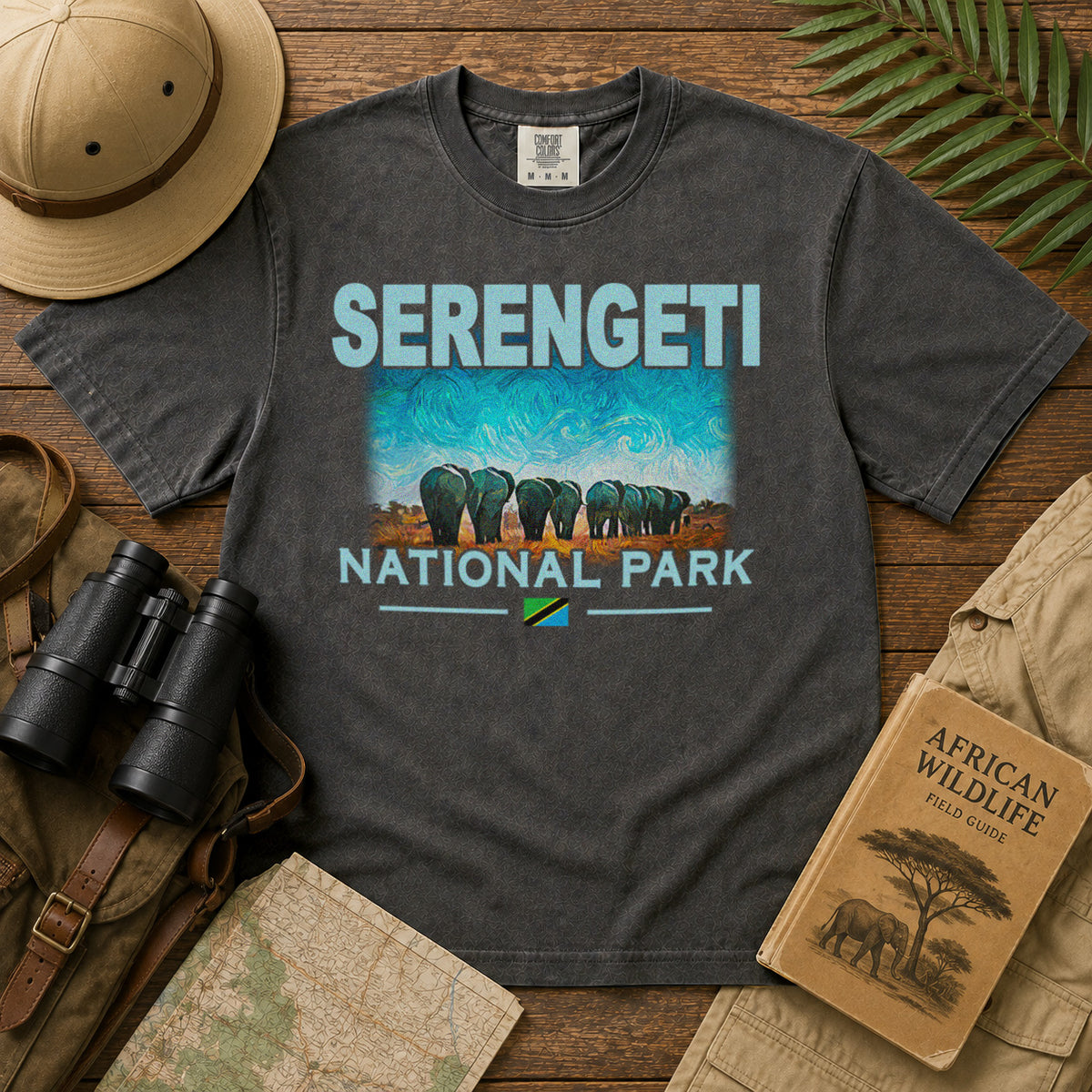 Serengeti National Park T-Shirt in Pepper - roamstride graphic tee
