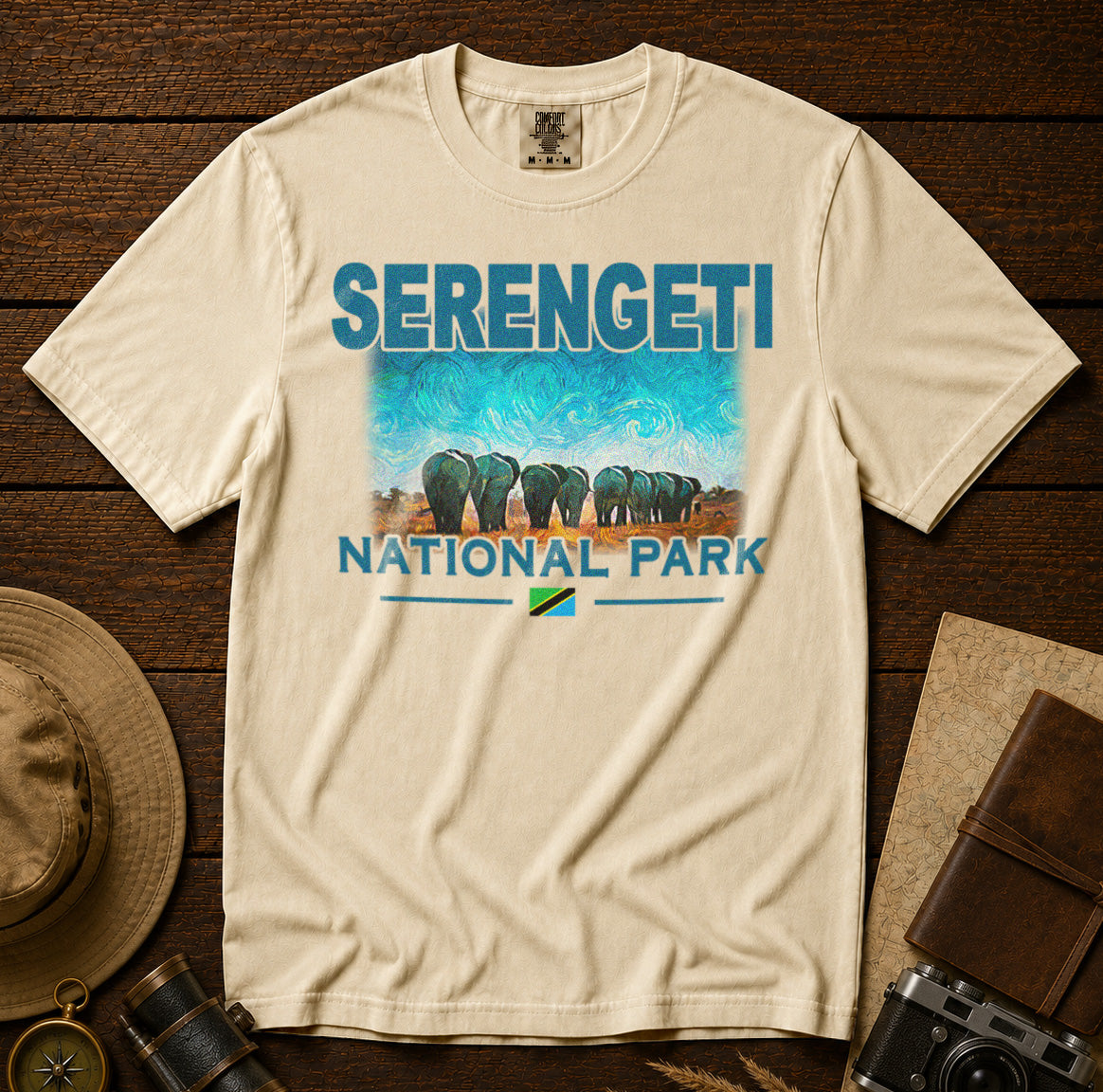 Serengeti National Park T-Shirt in Ivory - roamstride graphic tee