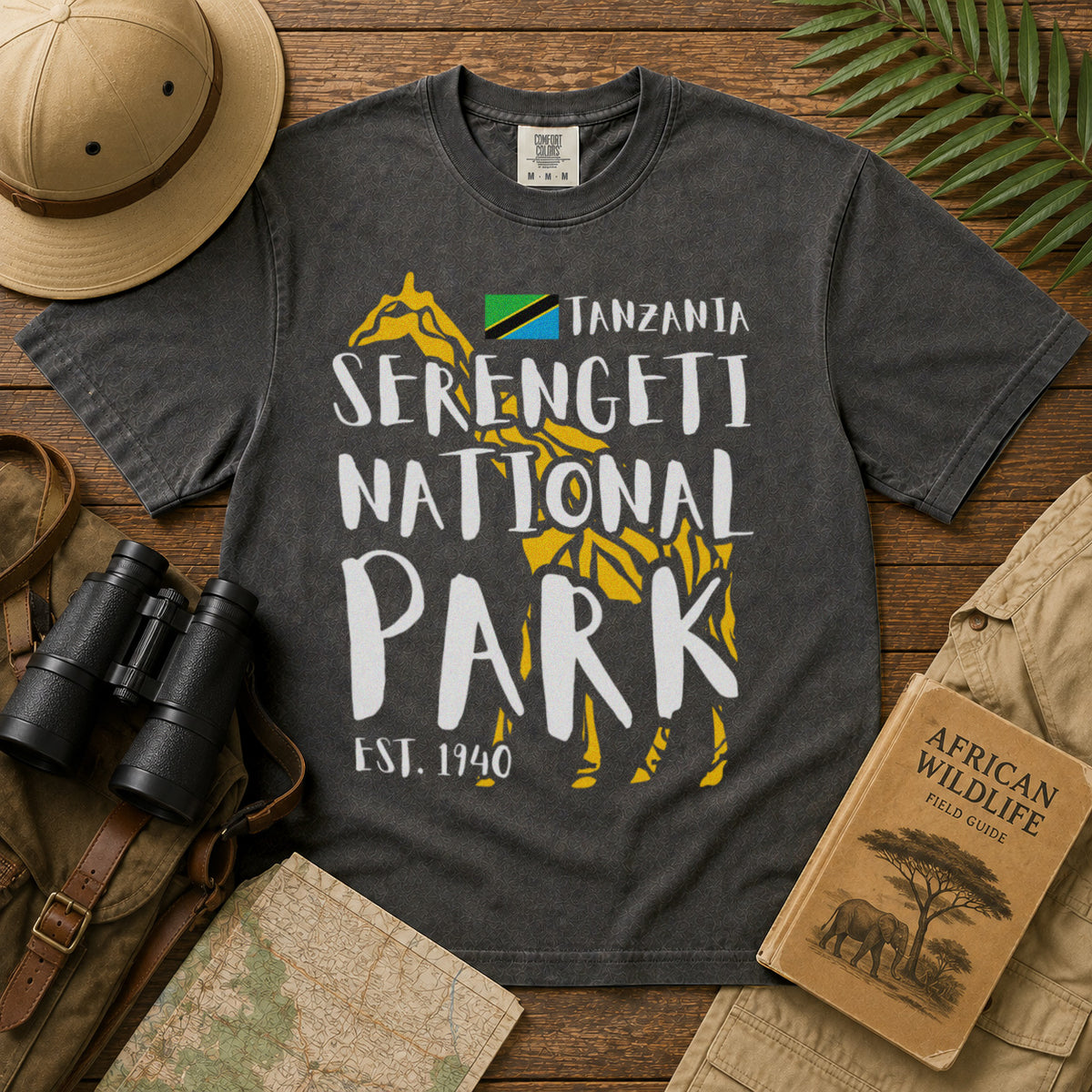 Serengeti National Park T-Shirt in Pepper - roamstride graphic tee