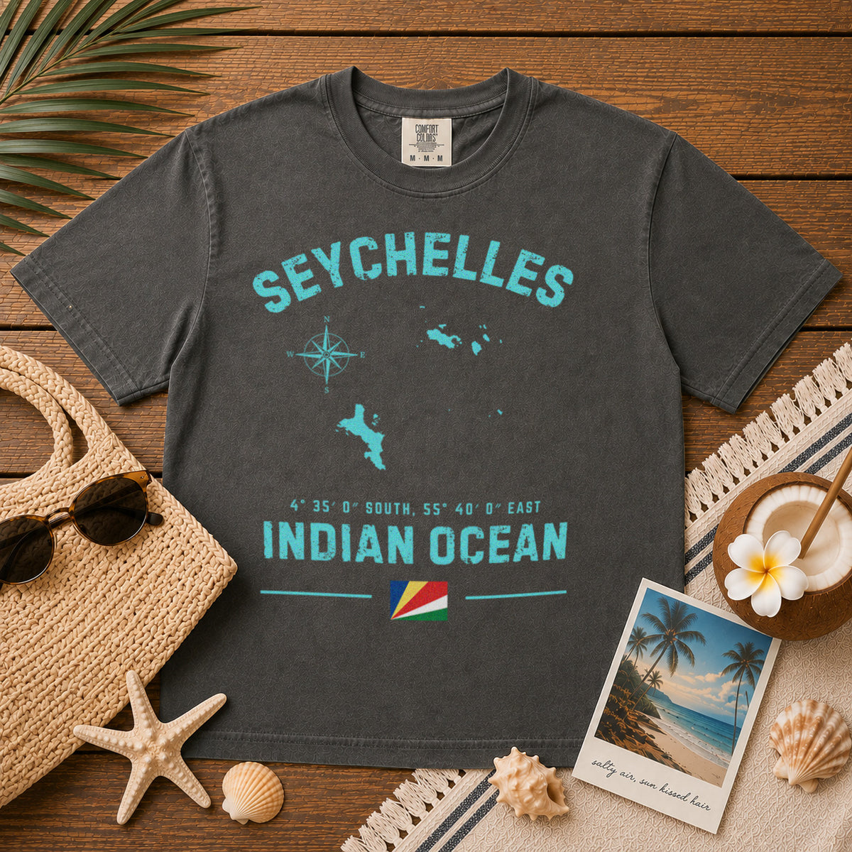 Seychelles T-Shirt in Pepper - roamstride graphic tee