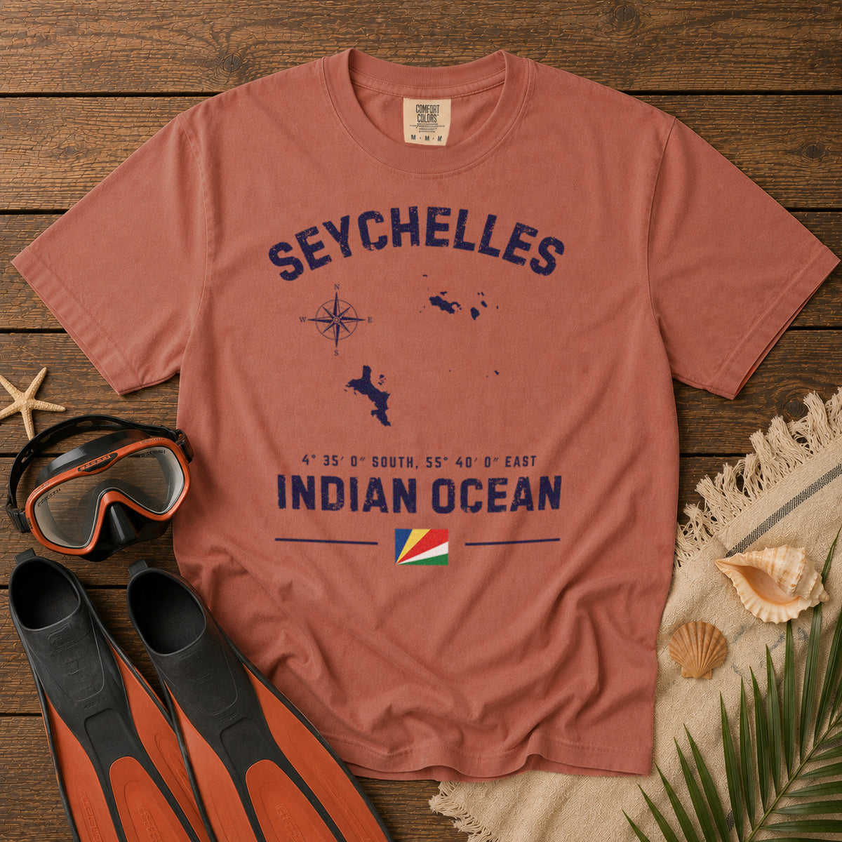 Seychelles T-Shirt in Yam - roamstride graphic tee