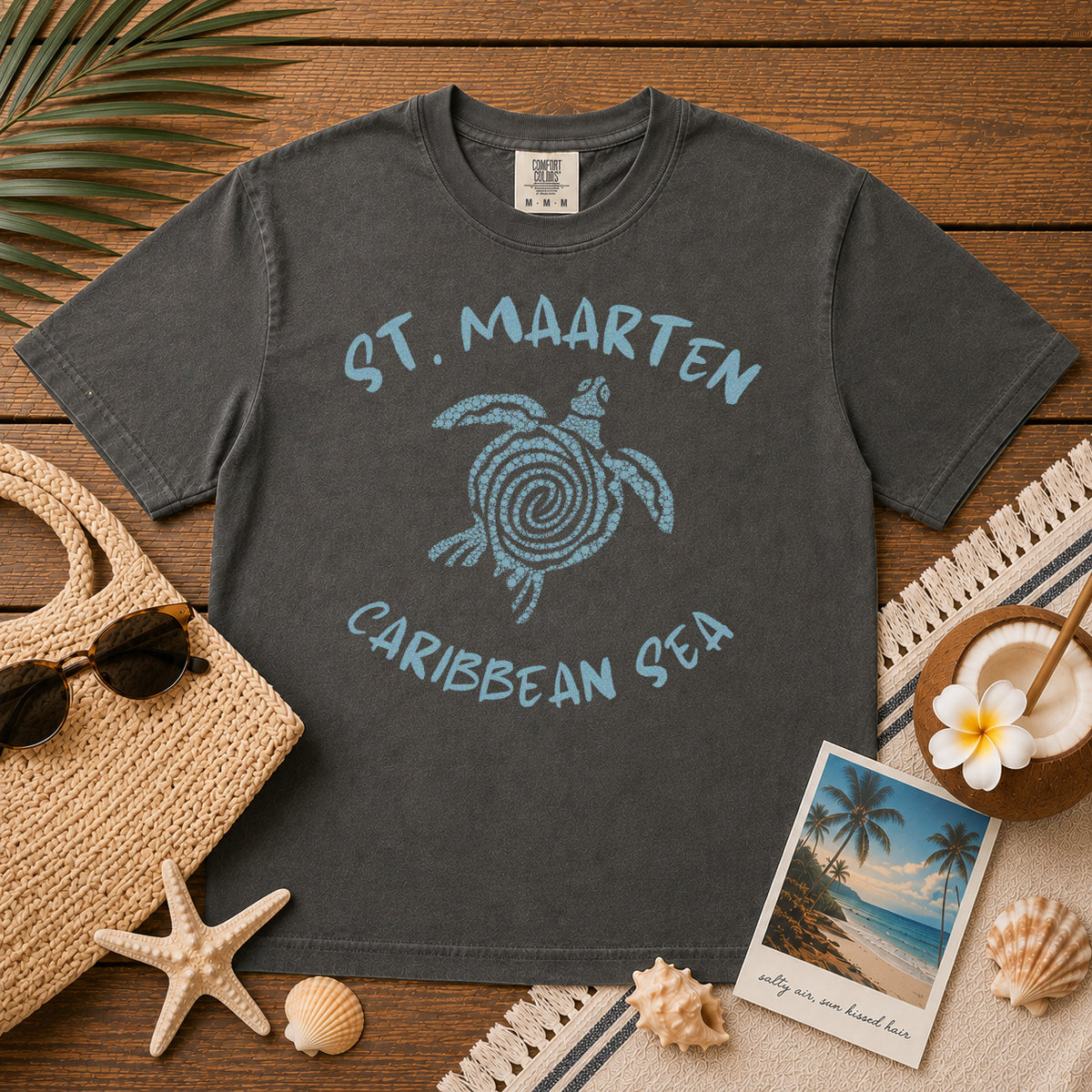 St. Maarten T-Shirt in Pepper - roamstride graphic tee