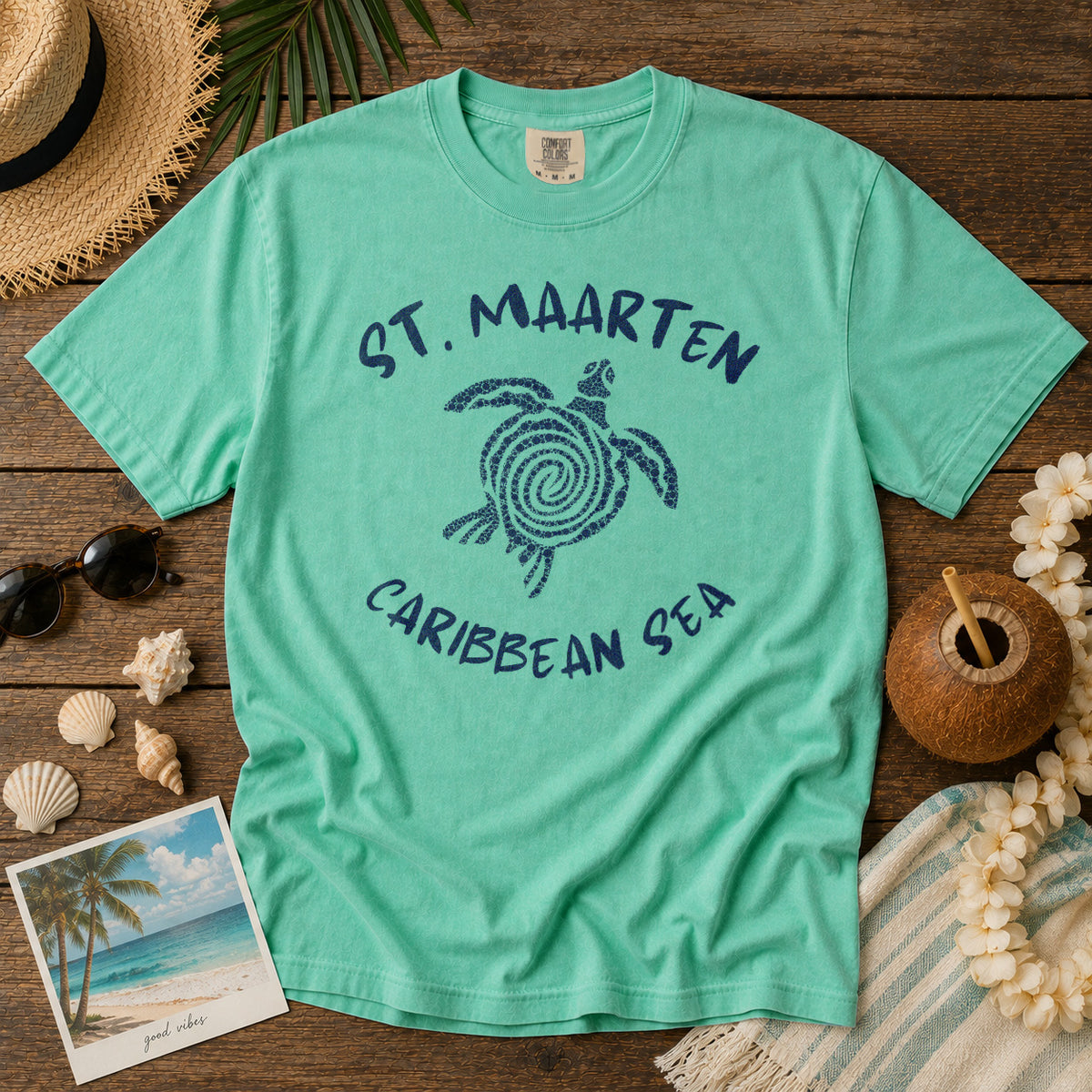 St. Maarten T-Shirt in Island Reef - roamstride graphic tee