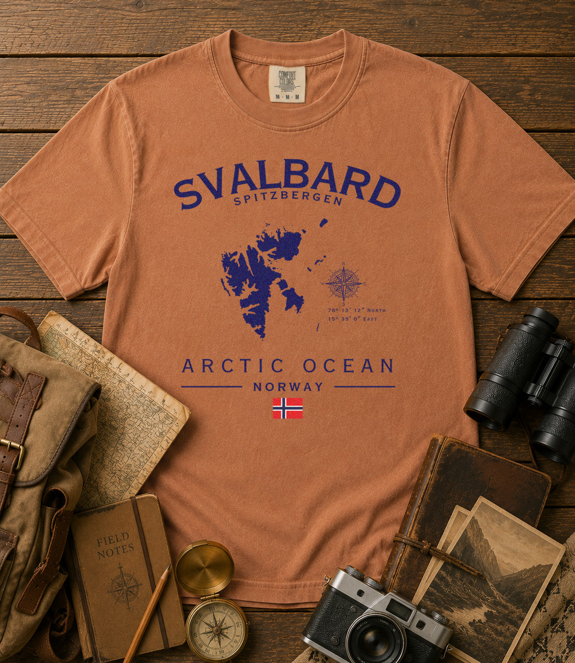 Svalbard Spitzbergen T-Shirt in Yam - roamstride graphic tee