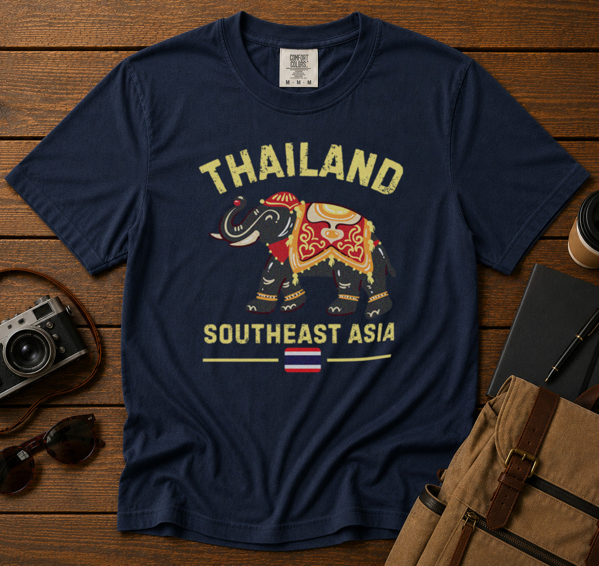 Thailand T-Shirt in Navy - roamstride graphic tee