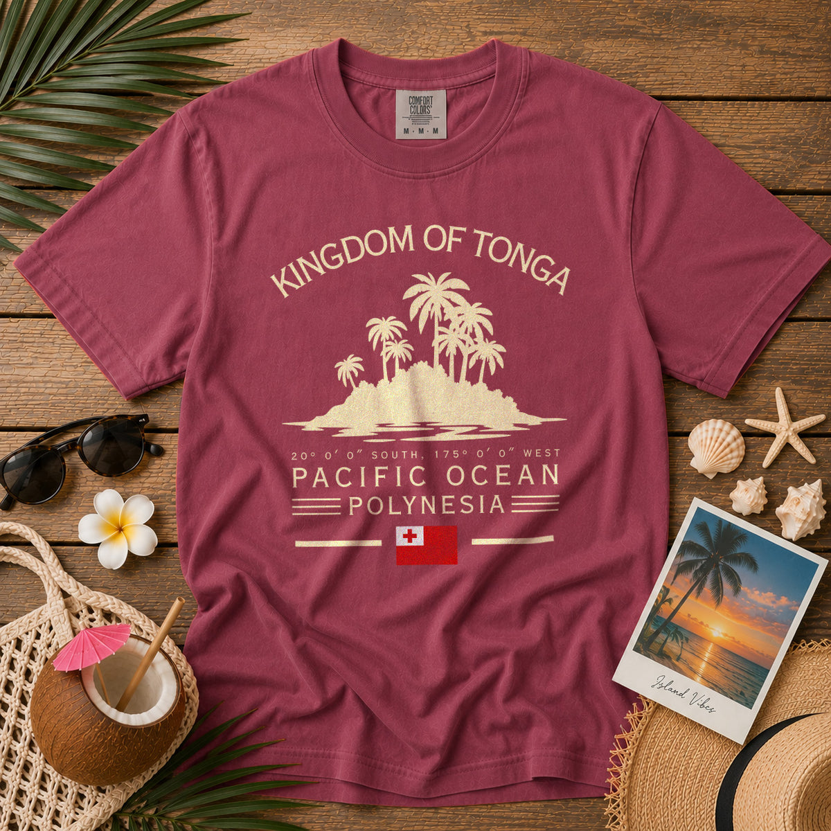 Tonga T-Shirt in Chili - roamstride graphic tee