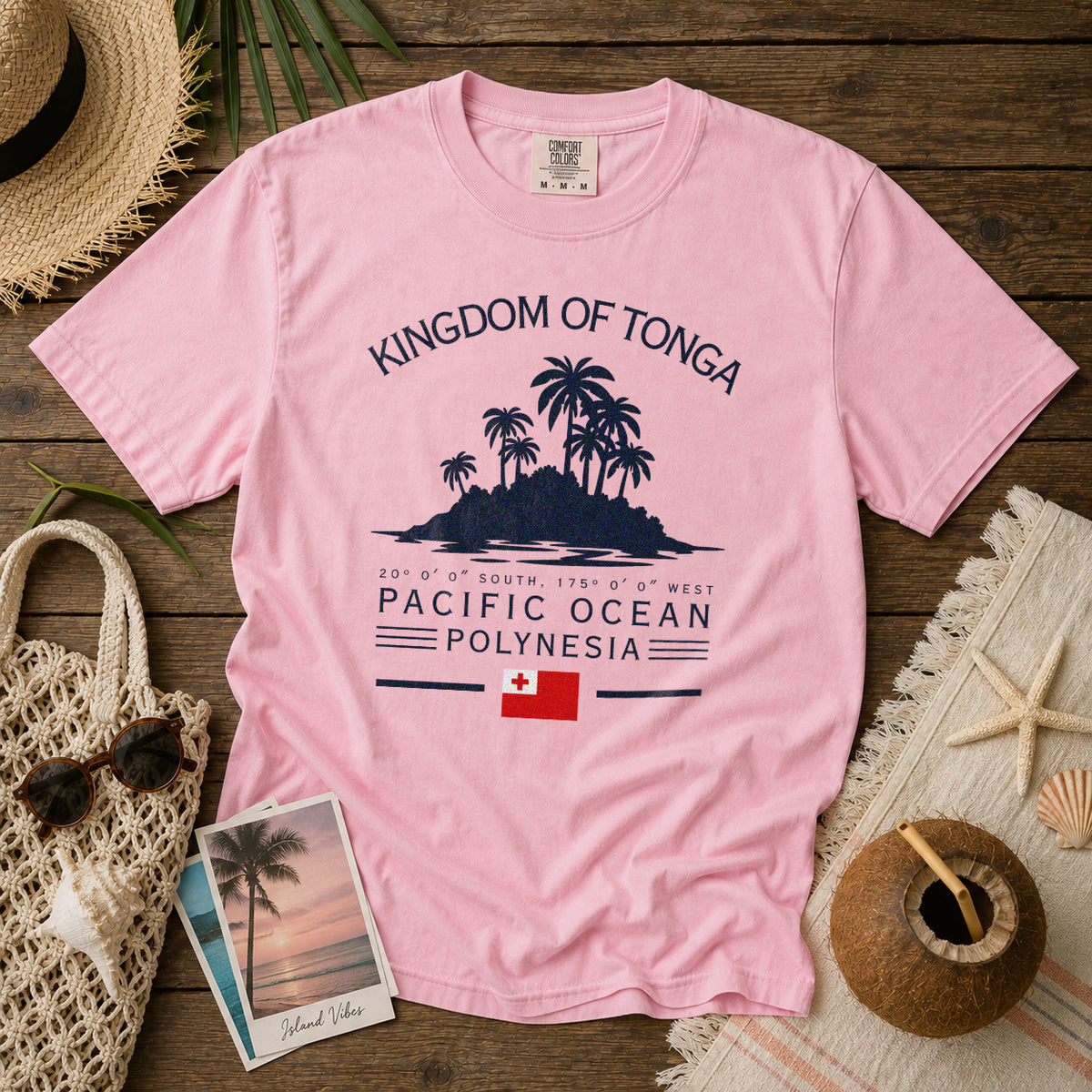 Tonga T-Shirt in Blossom - roamstride graphic tee