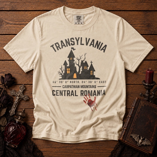 Transylvania Castle T-Shirt in Ivory - roamstride graphic tee