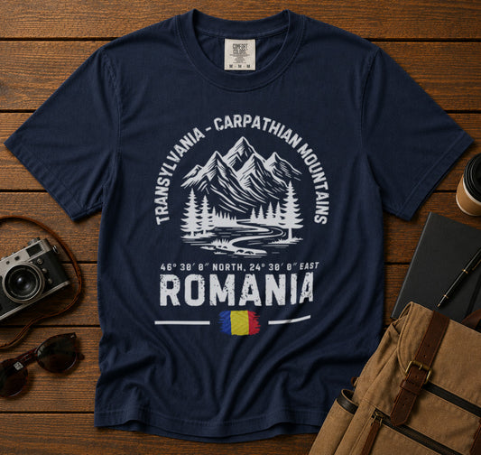 Transylvania T-Shirt in Navy - roamstride graphic tee