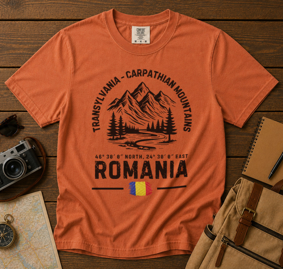 Transylvania T-Shirt in Yam - roamstride graphic tee
