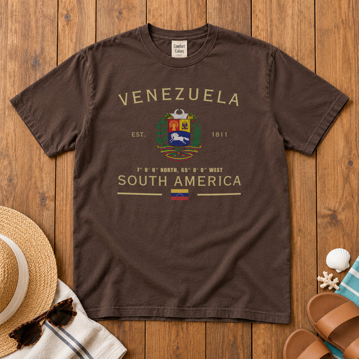 Venezuela T-Shirt in Espresso - roamstride graphic tee