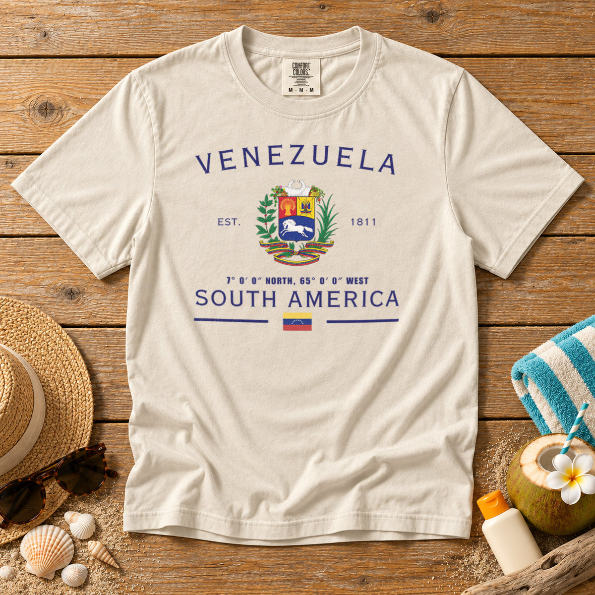 Venezuela T-Shirt in Ivory - roamstride graphic tee