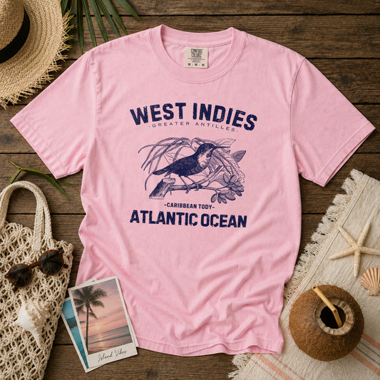 West Indies T-Shirt in Blossom - roamstride graphic tee