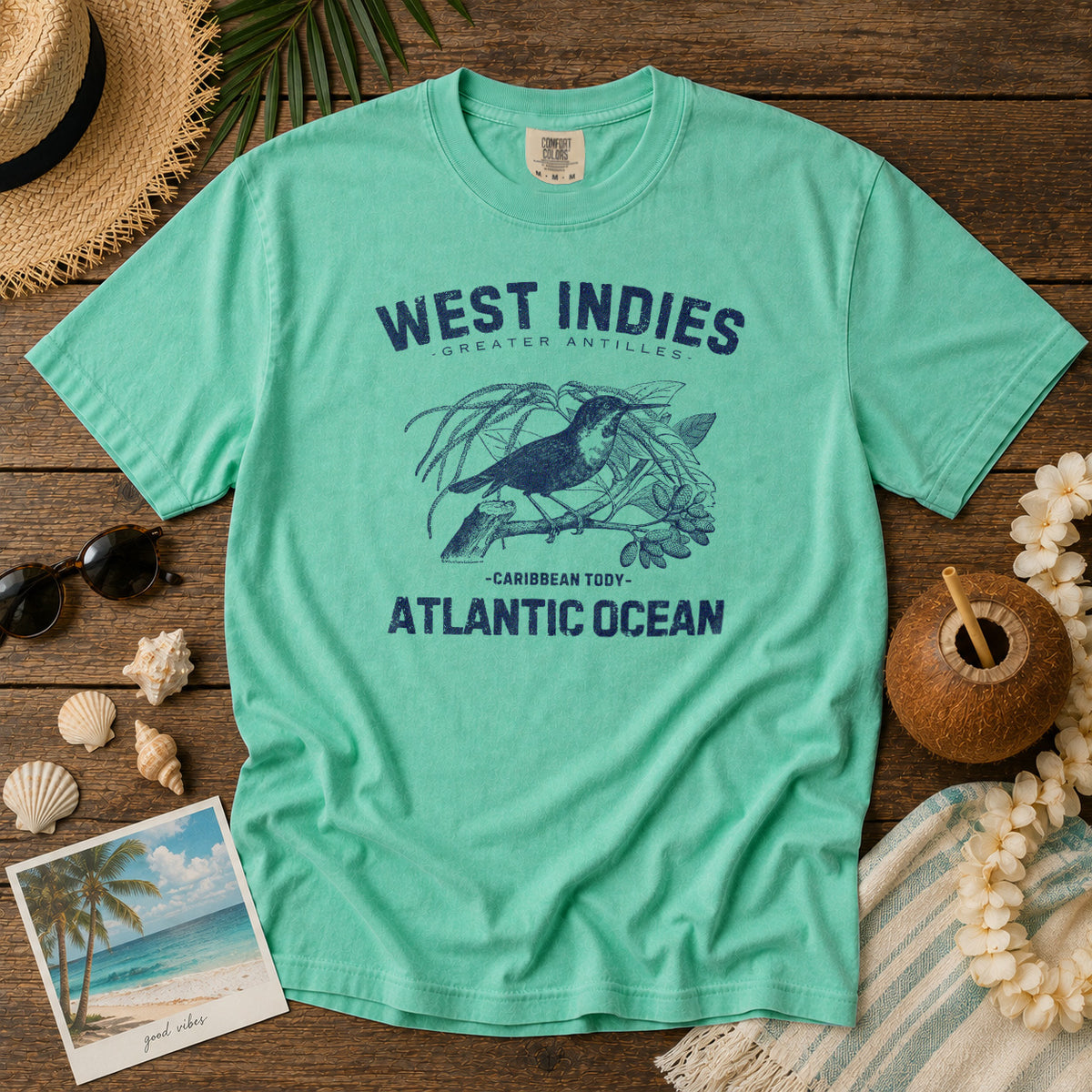West Indies T-Shirt in Island Reef - roamstride graphic tee
