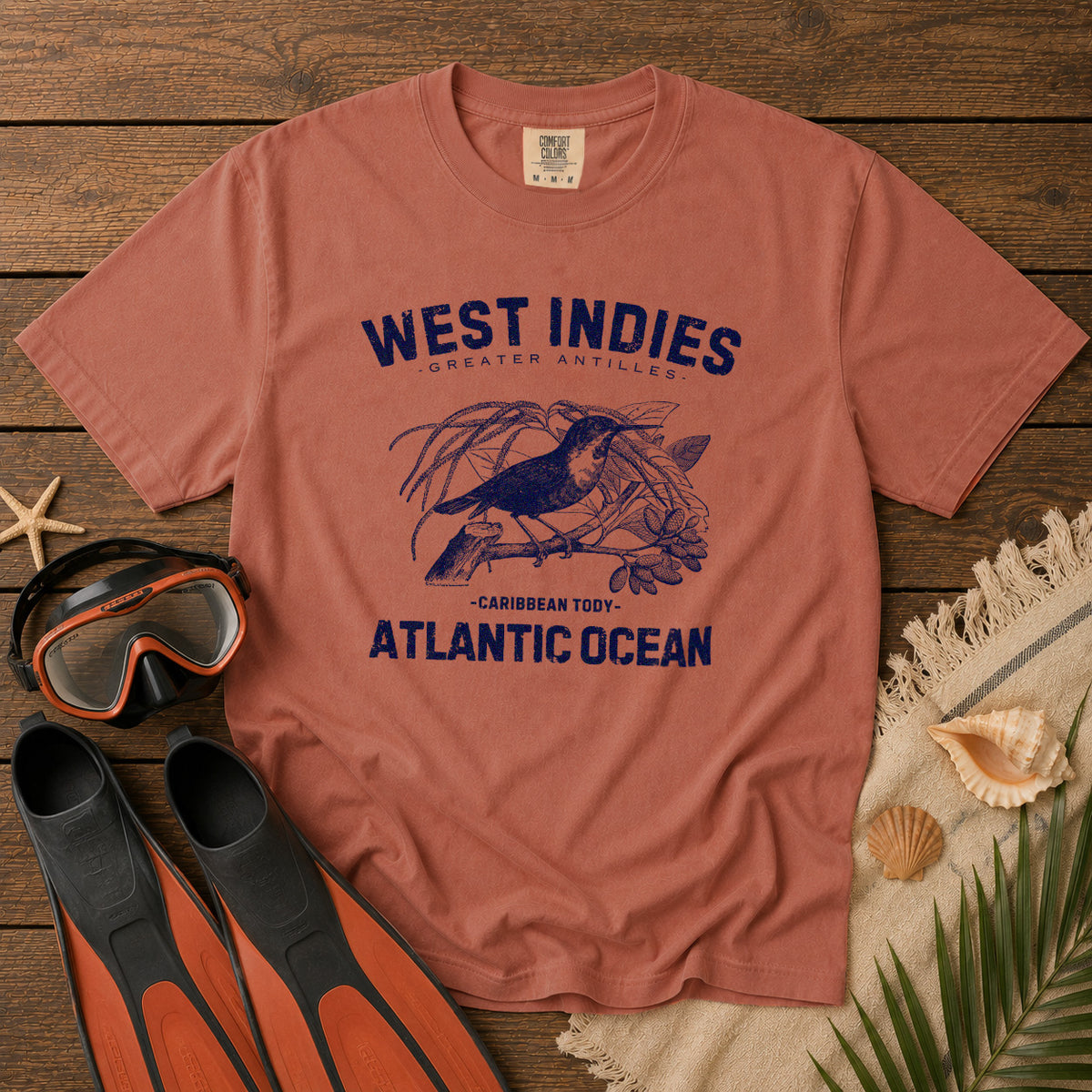 West Indies T-Shirt in Yam - roamstride graphic tee