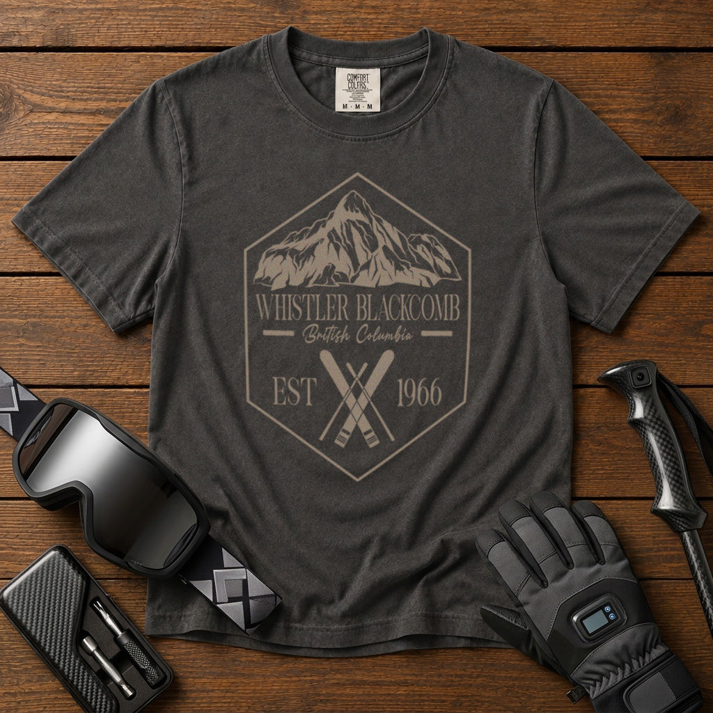 Whistler Blackcomb Canada T-Shirt in Pepper - roamstride graphic tee