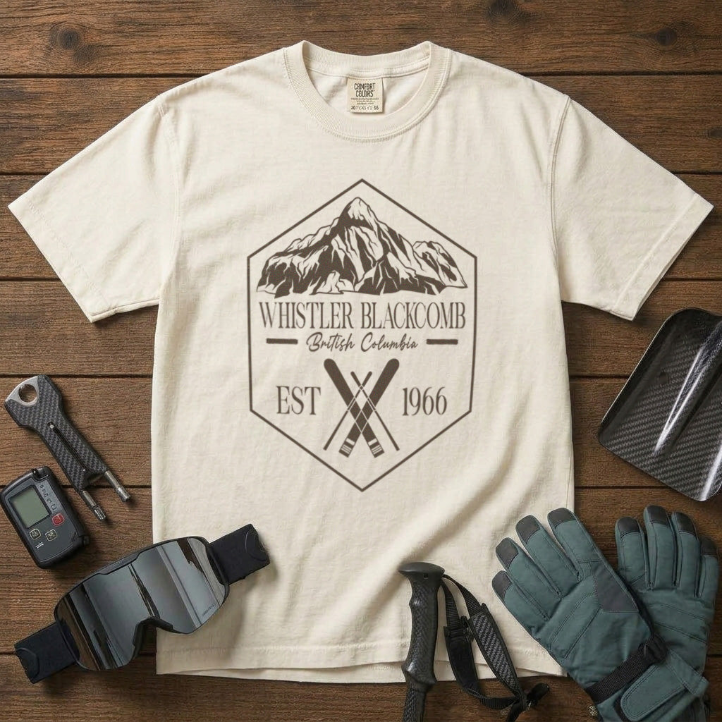 Whistler Blackcomb Canada T-Shirt in Ivory - roamstride graphic tee