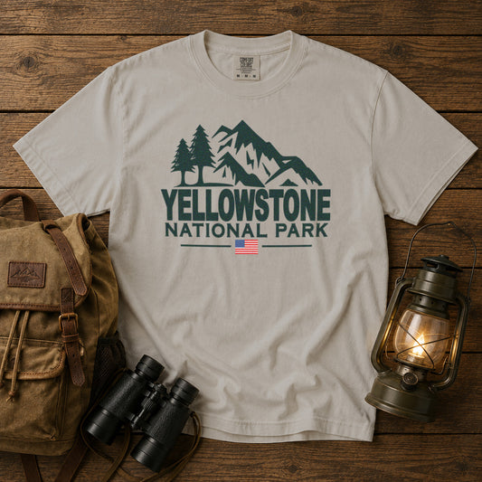 Yellowstone National Park T-Shirt in Ivory - roamstride graphic tee