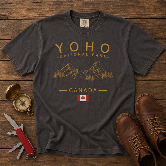 Yoho National Park T-Shirt in Pepper - roamstride graphic tee