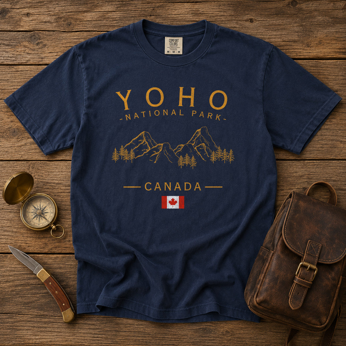 Yoho National Park T-Shirt in Navy - roamstride graphic tee