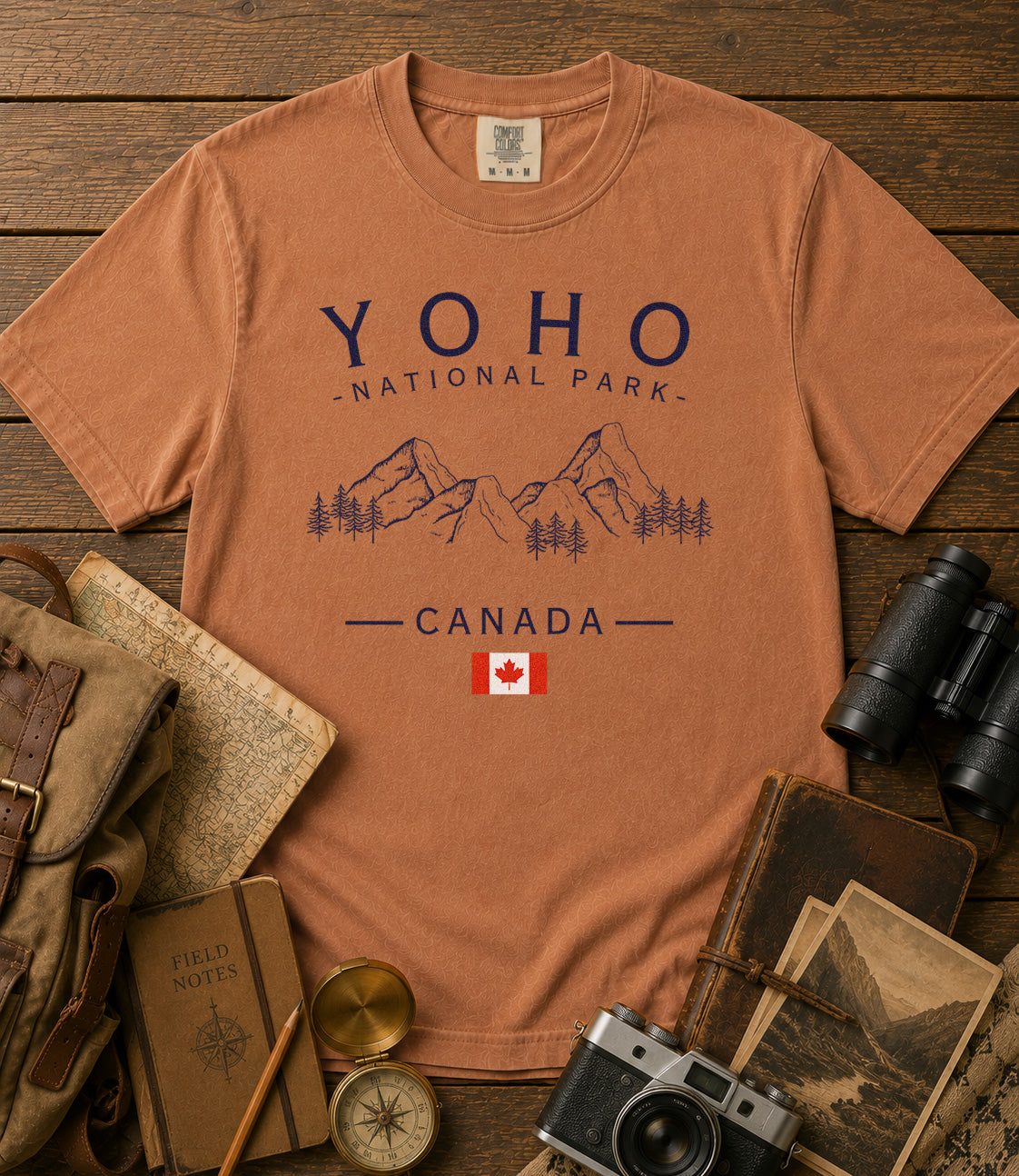 Yoho National Park T-Shirt in Yam - roamstride graphic tee