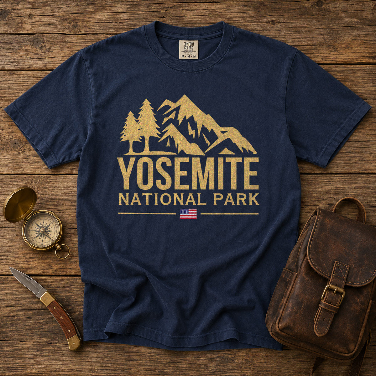 Yosemite National Park T-Shirt in Navy - roamstride graphic tee