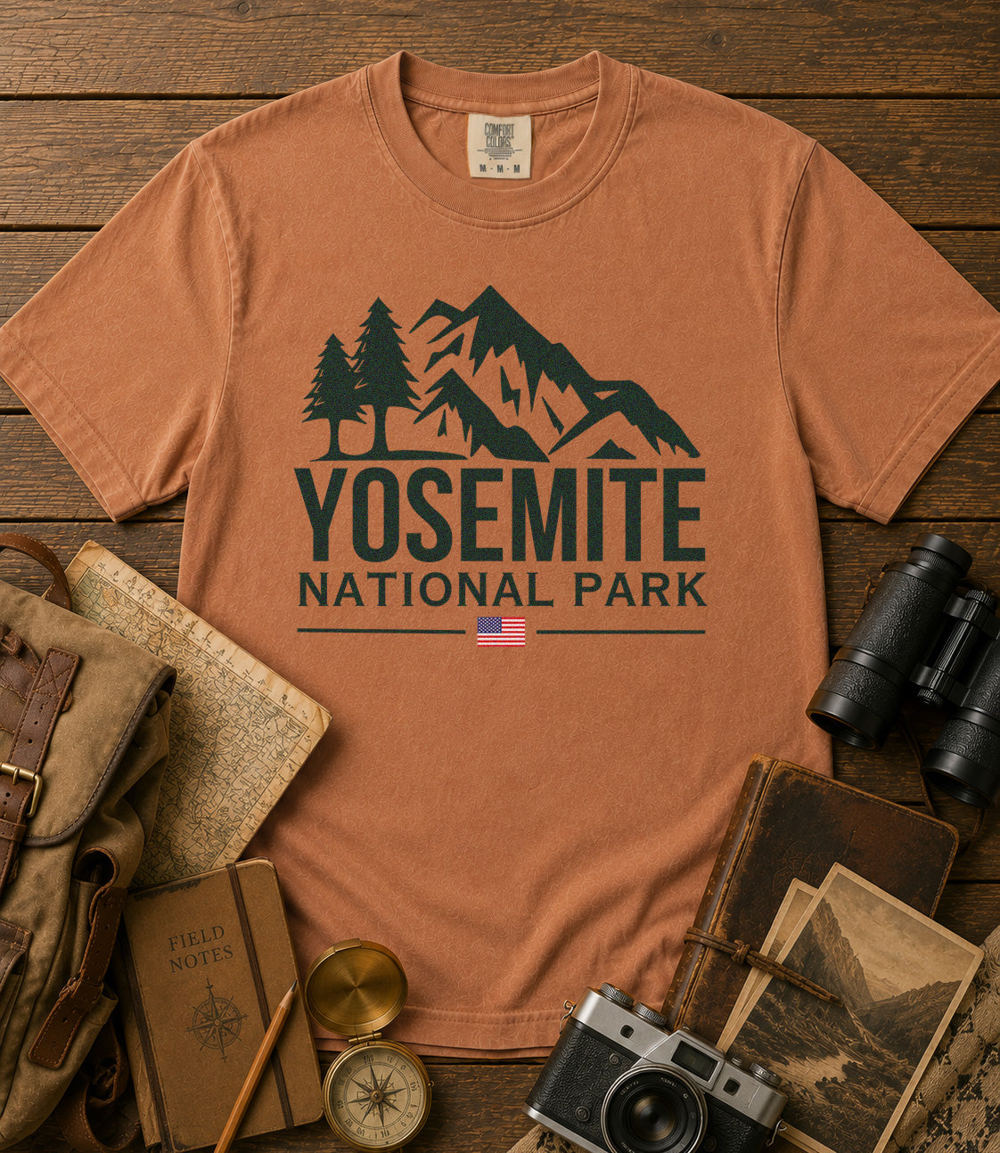 Yosemite National Park T-Shirt in Yam - roamstride graphic tee